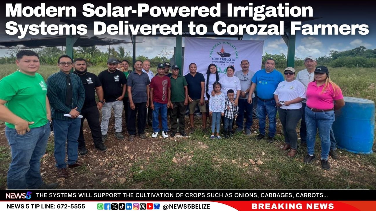 Modern Solar-Powered Irrigation Systems Delivered to Corozal Farmers