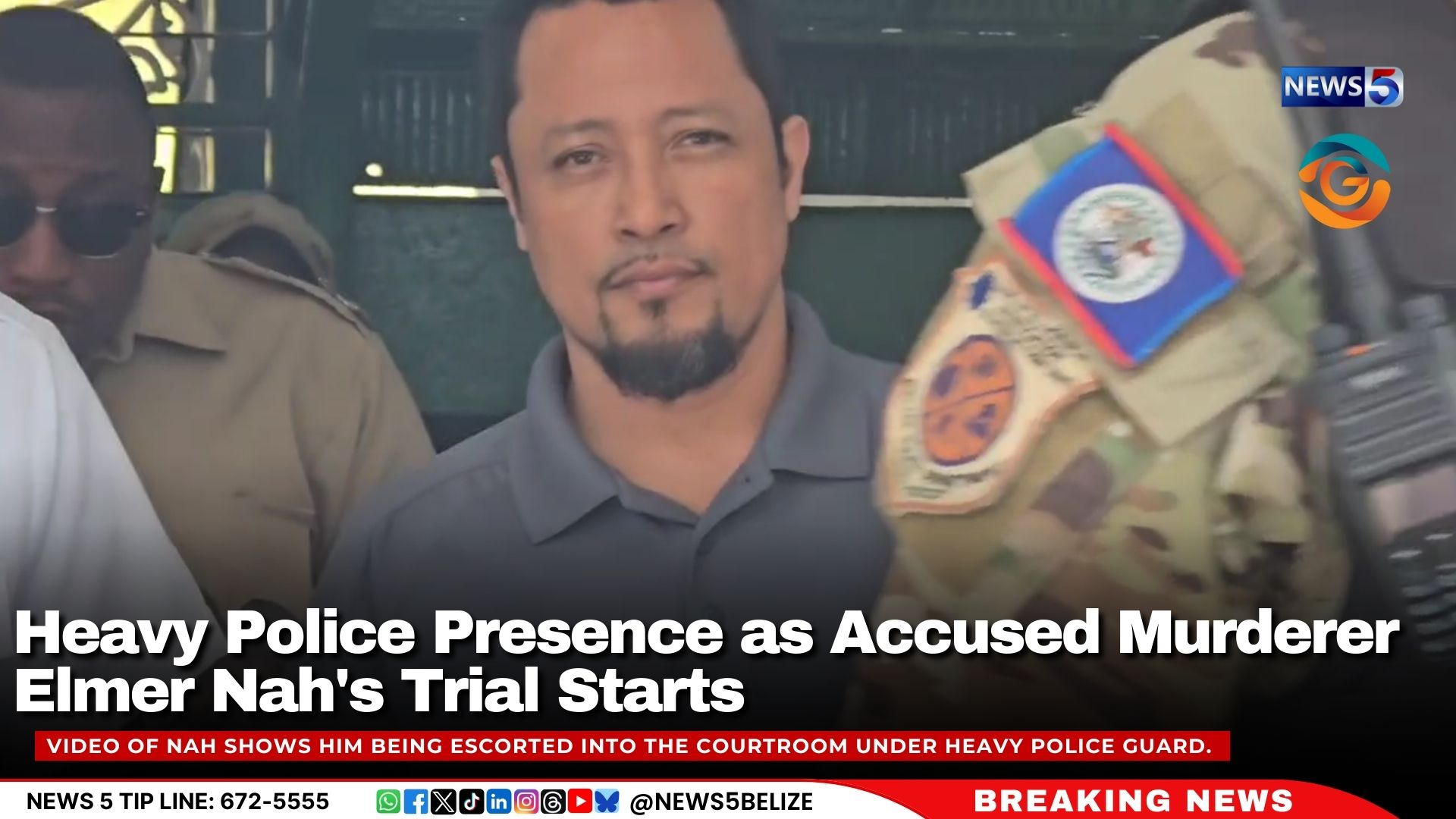 Heavy Police Presence as Accused Murderer Elmer Nah's Trial Starts