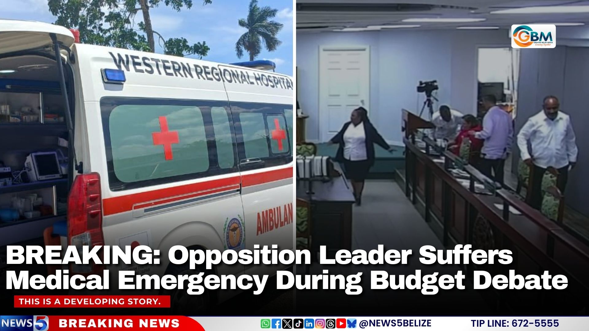 BREAKING: Opposition Leader Suffers Medical Emergency During Budget Debate