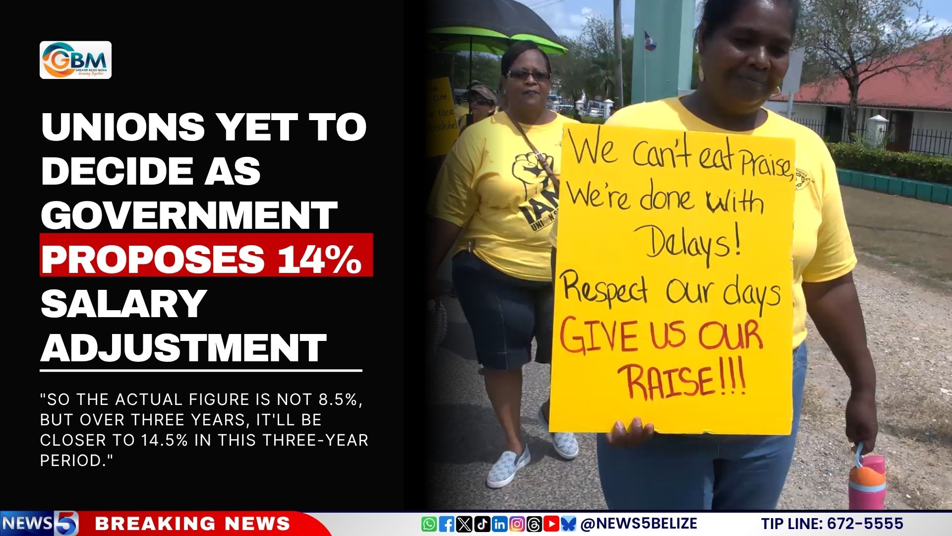 Unions Yet to Decide as Government Proposes 14% Salary Adjustment