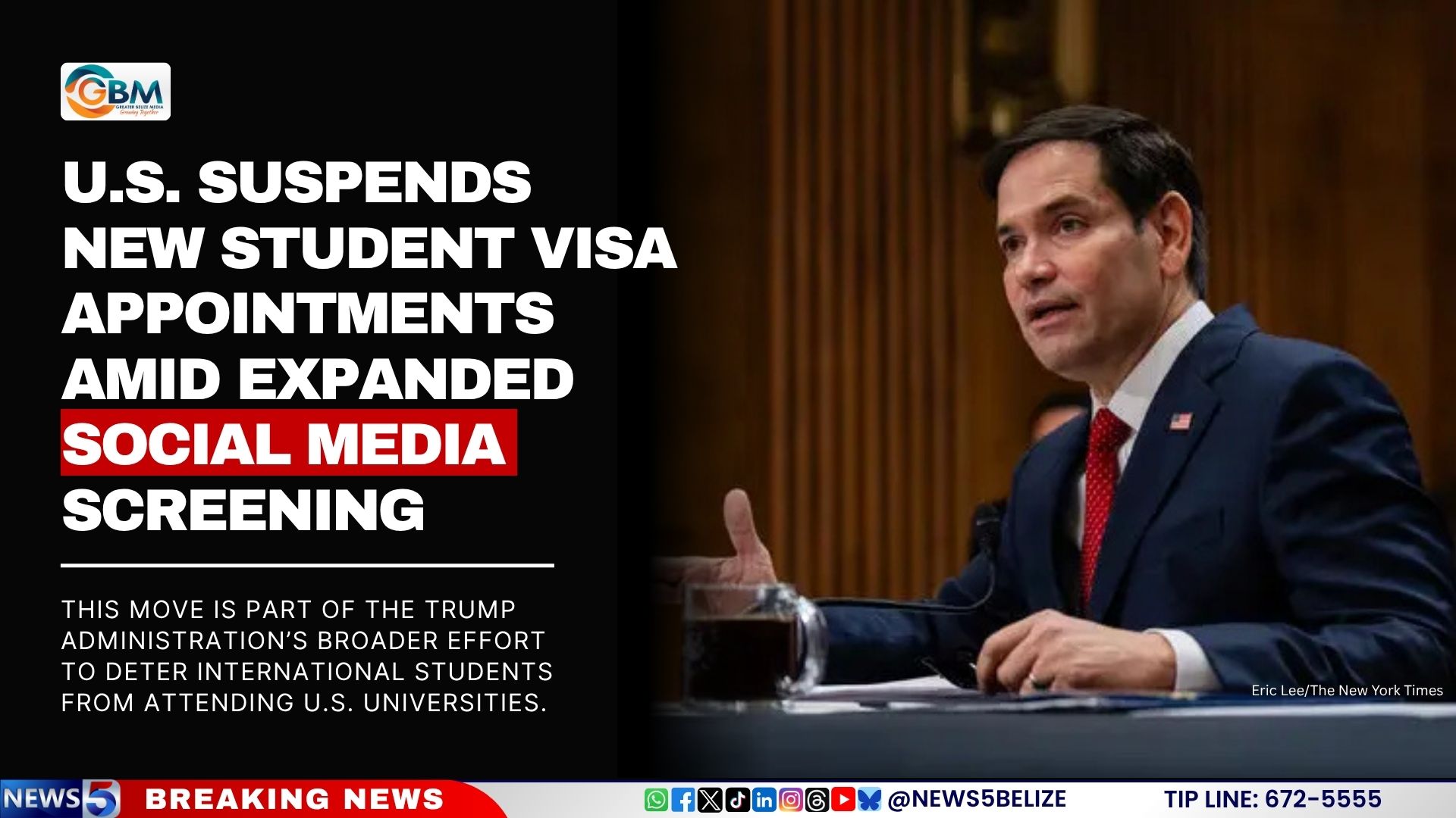 U.S. Suspends New Student Visa Appointments Amid Expanded Social Media Screening