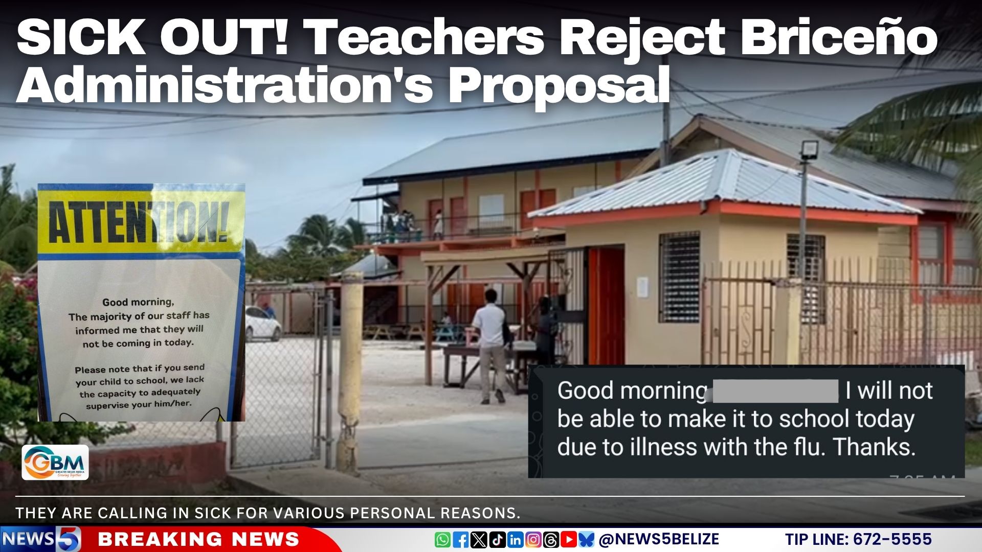 SICK OUT! Teachers Reject Briceño Administration's Proposal