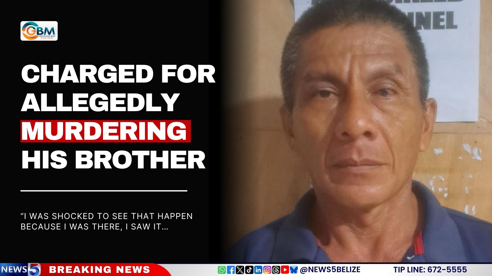 Charged For Allegedly Murdering his Brother