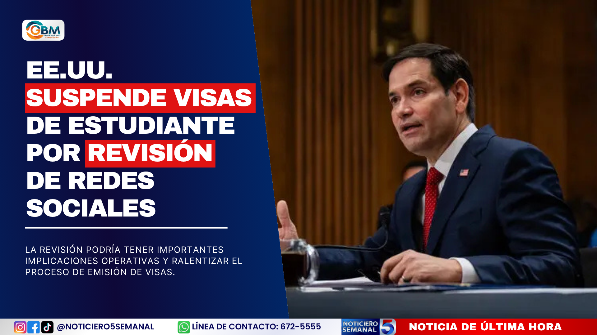 EE.UU. Suspende Visas de Estudiante por Revisión de Redes Sociales