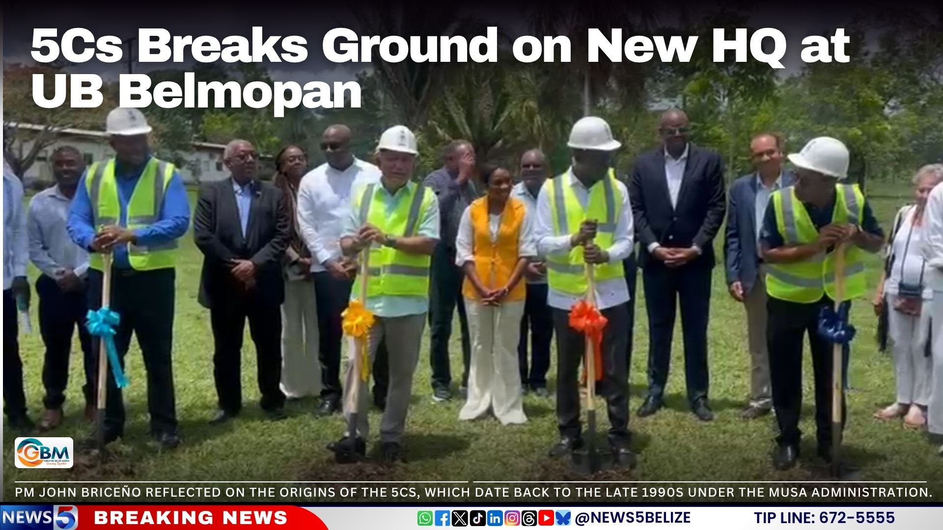 5Cs Breaks Ground on New HQ at UB Belmopan