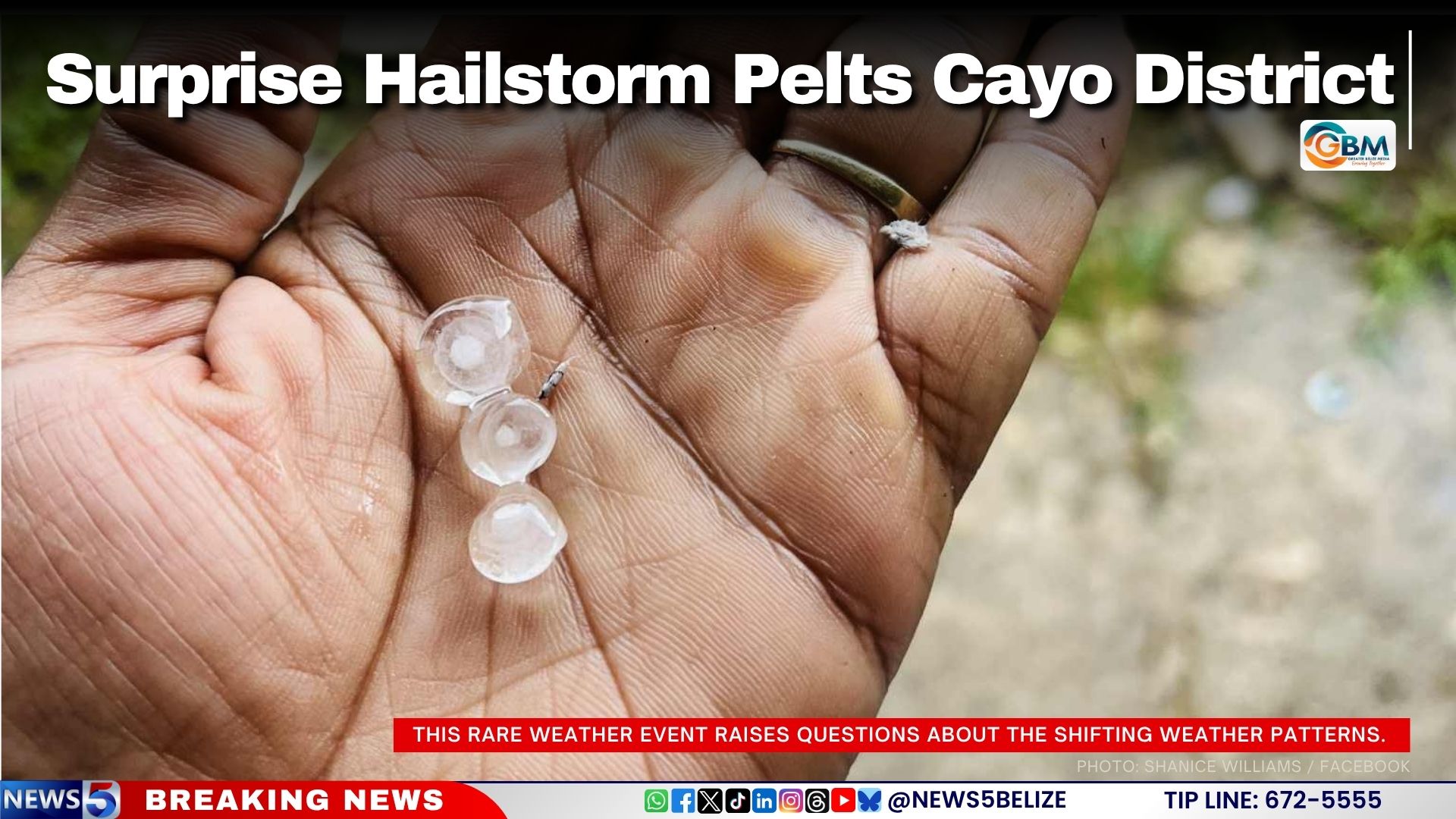 Surprise Hailstorm Pelts Cayo District