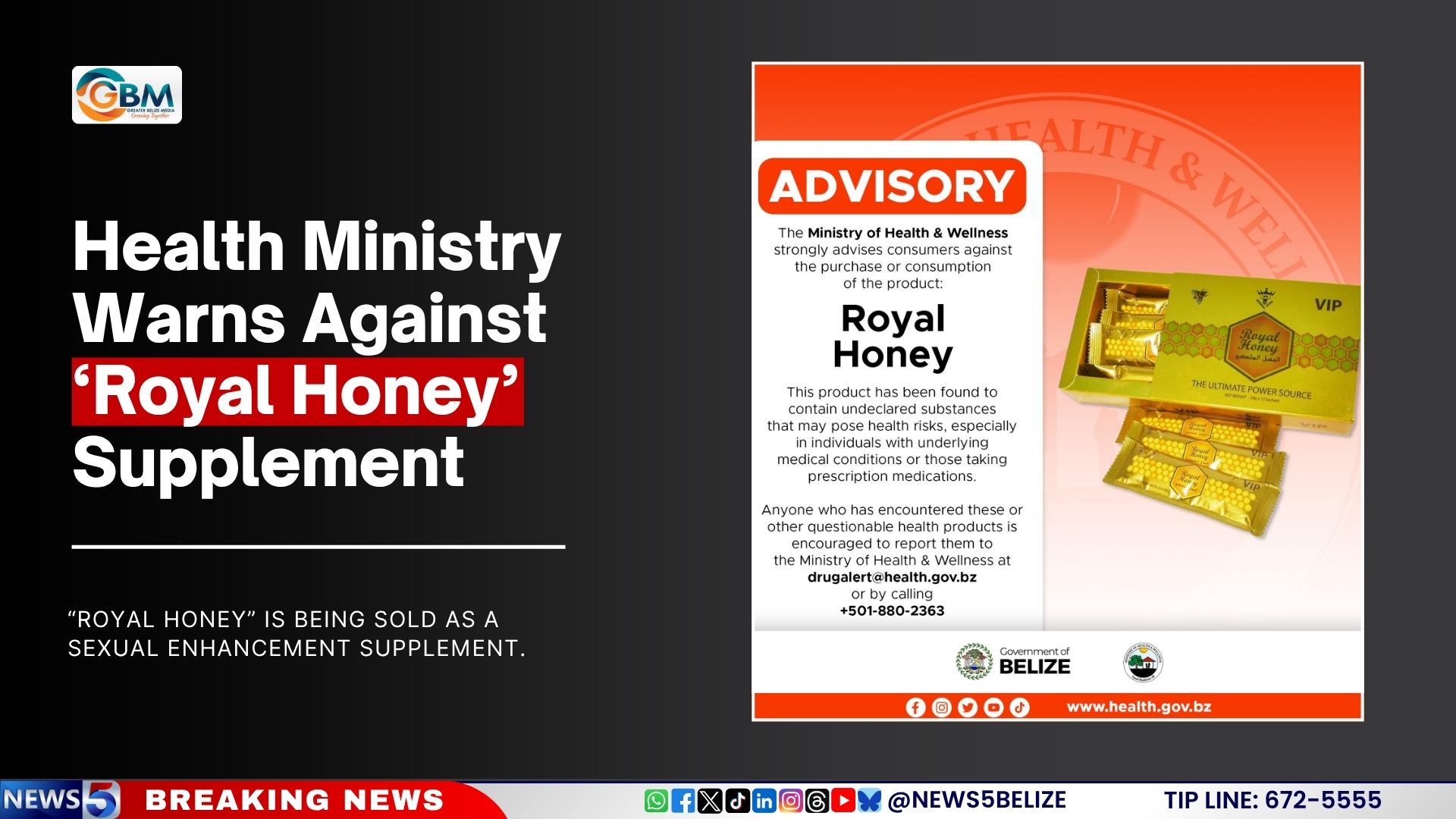 Health Ministry Warns Against ‘Royal Honey’ Supplement