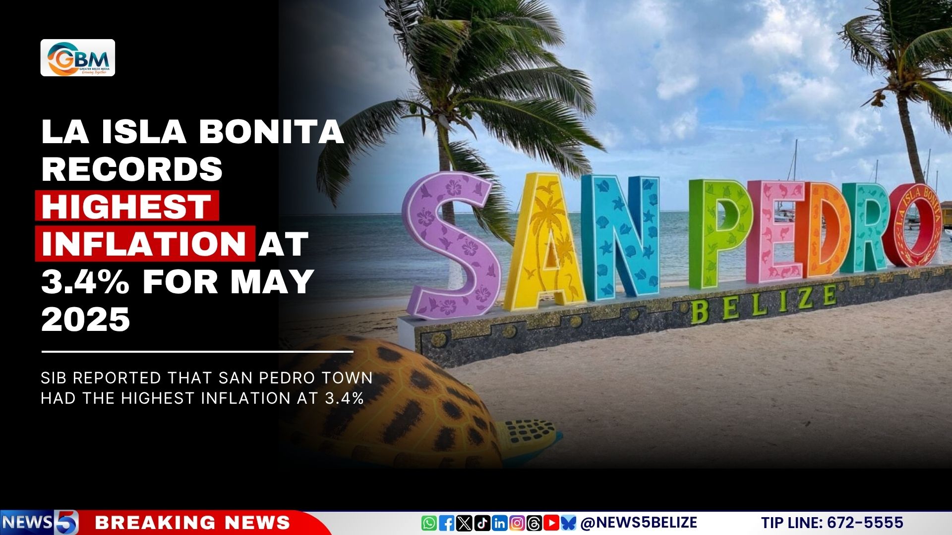 La Isla Bonita Records Highest Inflation at 3.4% for May 2025