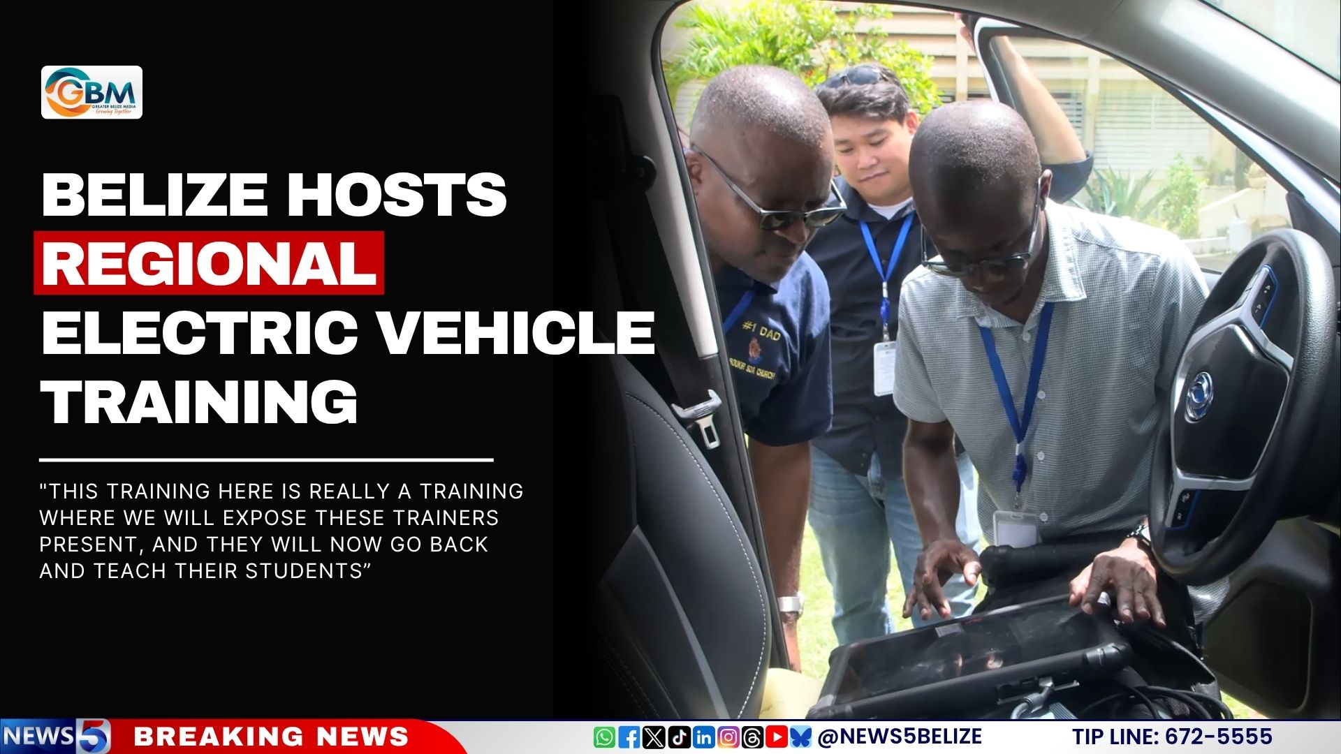 Belize Hosts Regional Electric Vehicle Training
