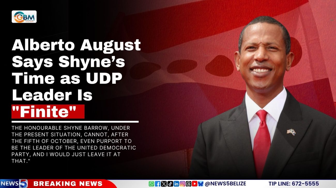 Alberto August Says Shyne’s Time as UDP Leader Is "Finite"