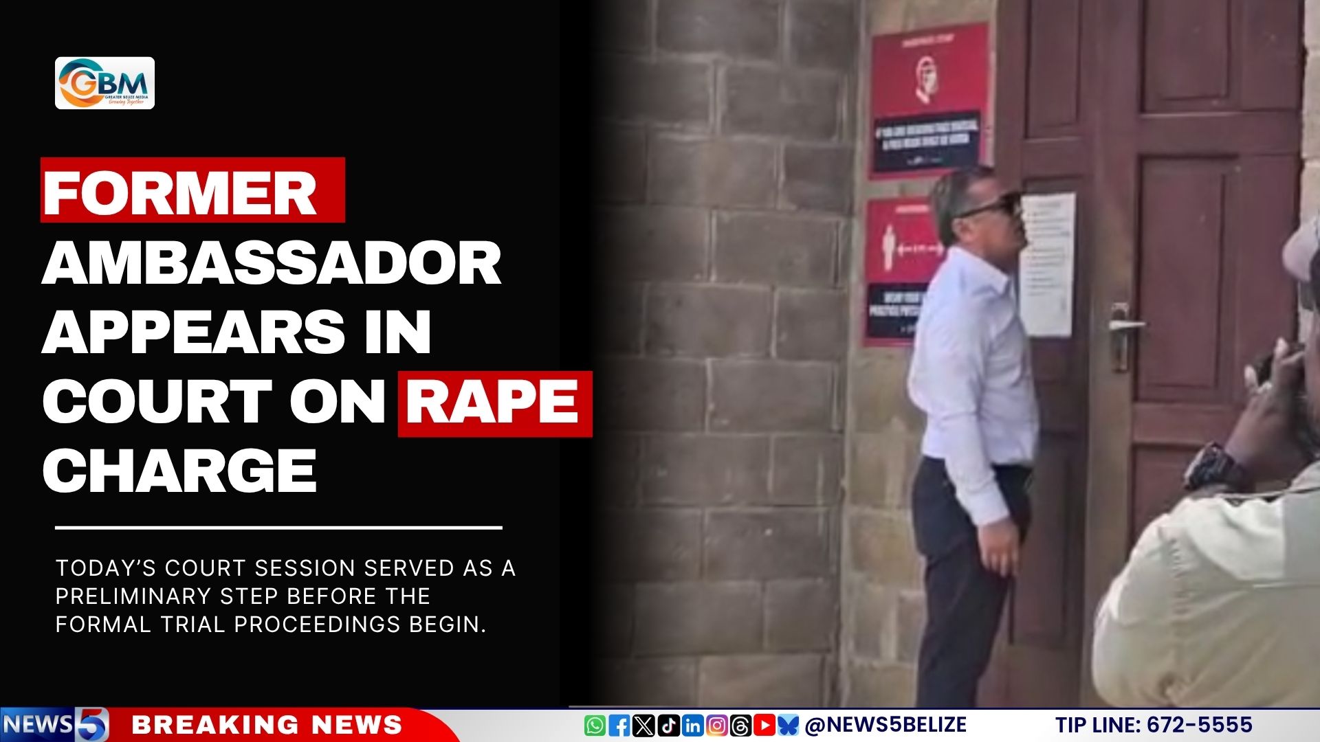 Former Ambassador Appears in Court on Rape Charge