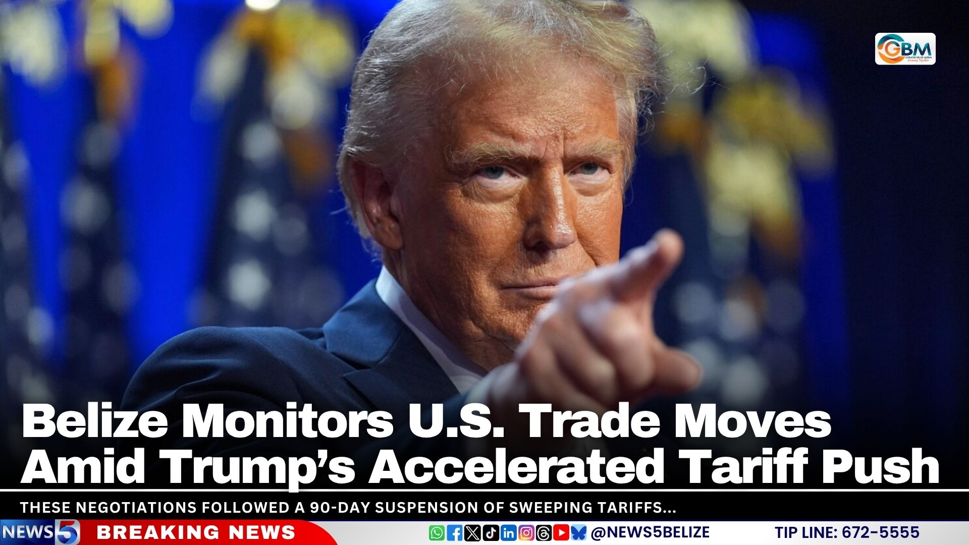 Belize Monitors U.S. Trade Moves Amid Trump’s Accelerated Tariff Push