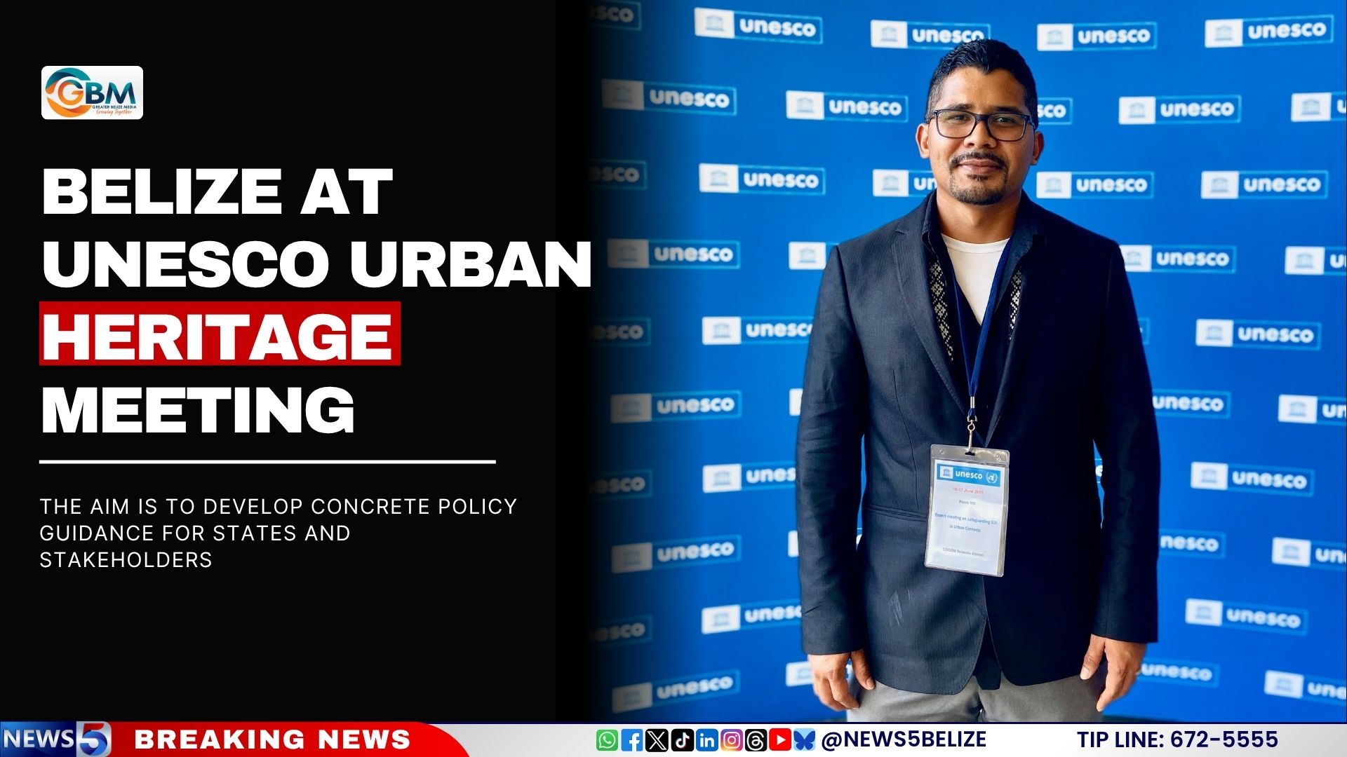 Belize at UNESCO Urban Heritage Meeting