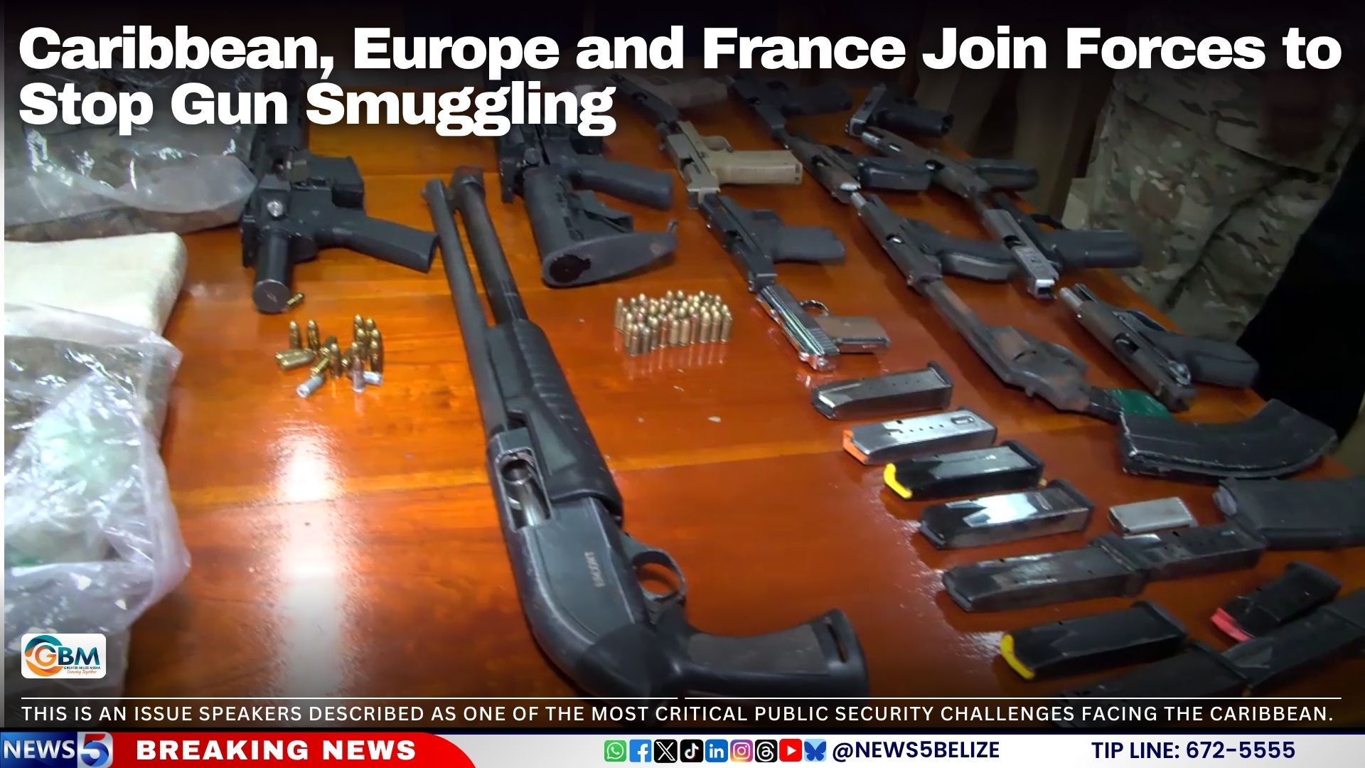 Caribbean, Europe and France Join Forces to Stop Gun Smuggling
