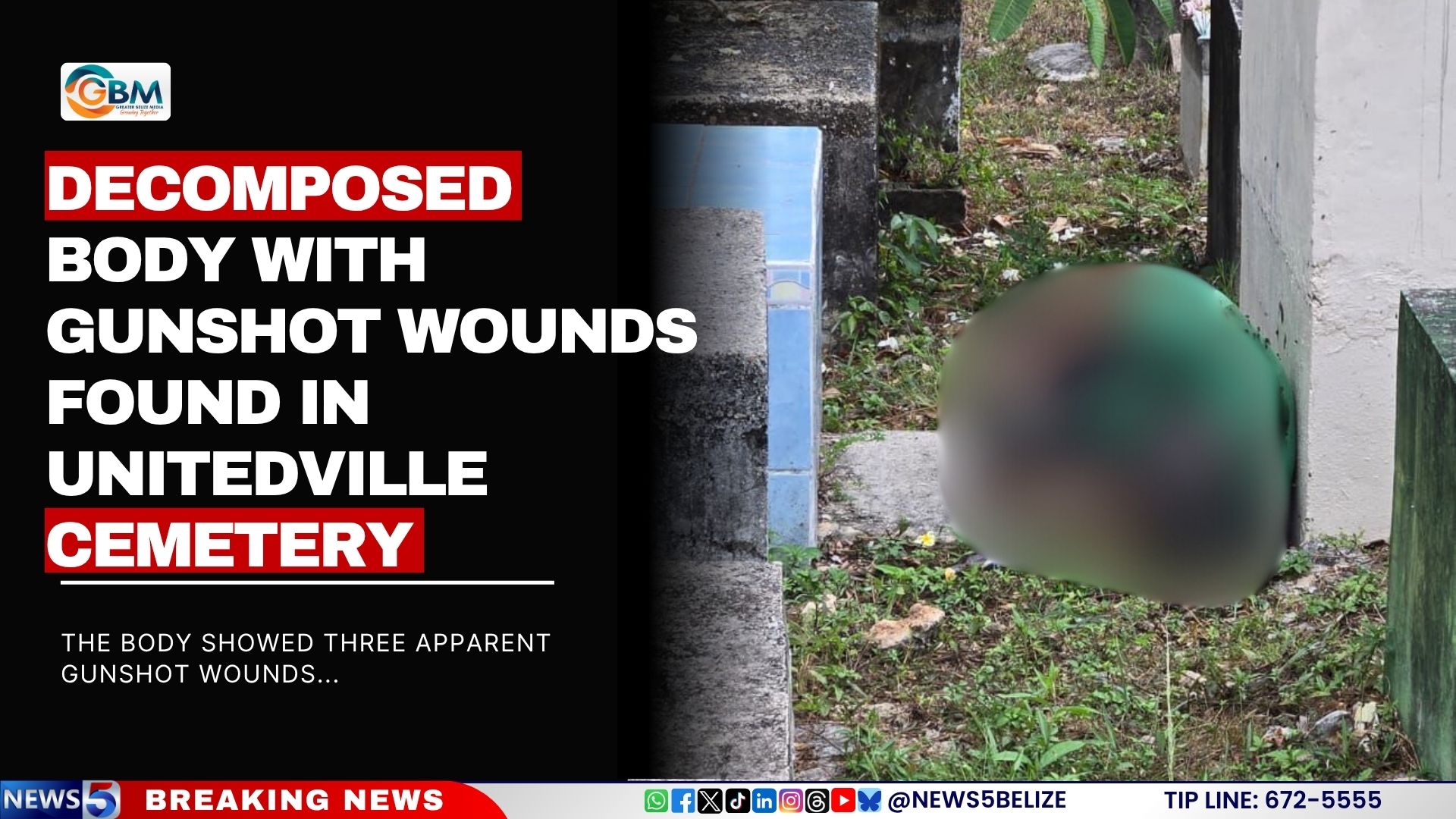 Decomposed Body with Gunshot Wounds Found in Unitedville Cemetery