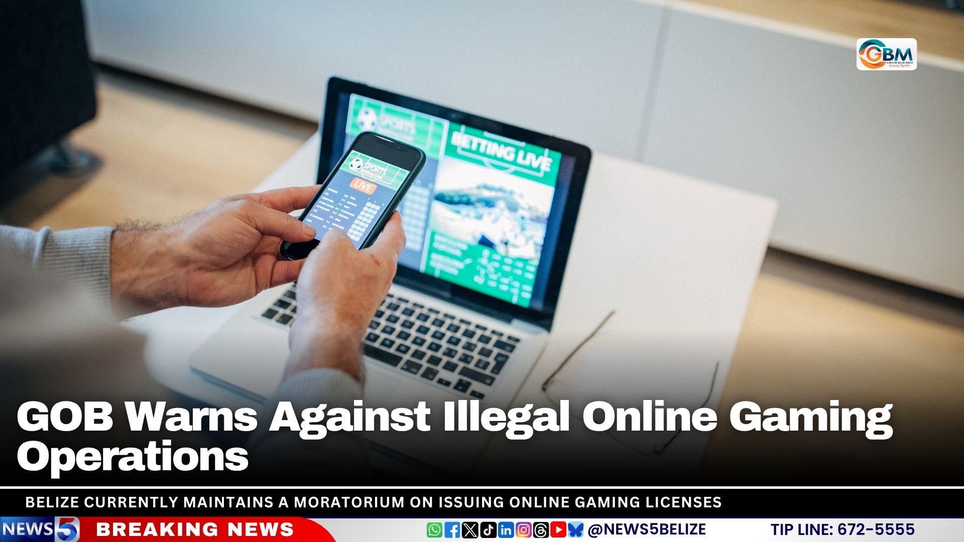 GOB Warns Against Illegal Online Gaming Operations
