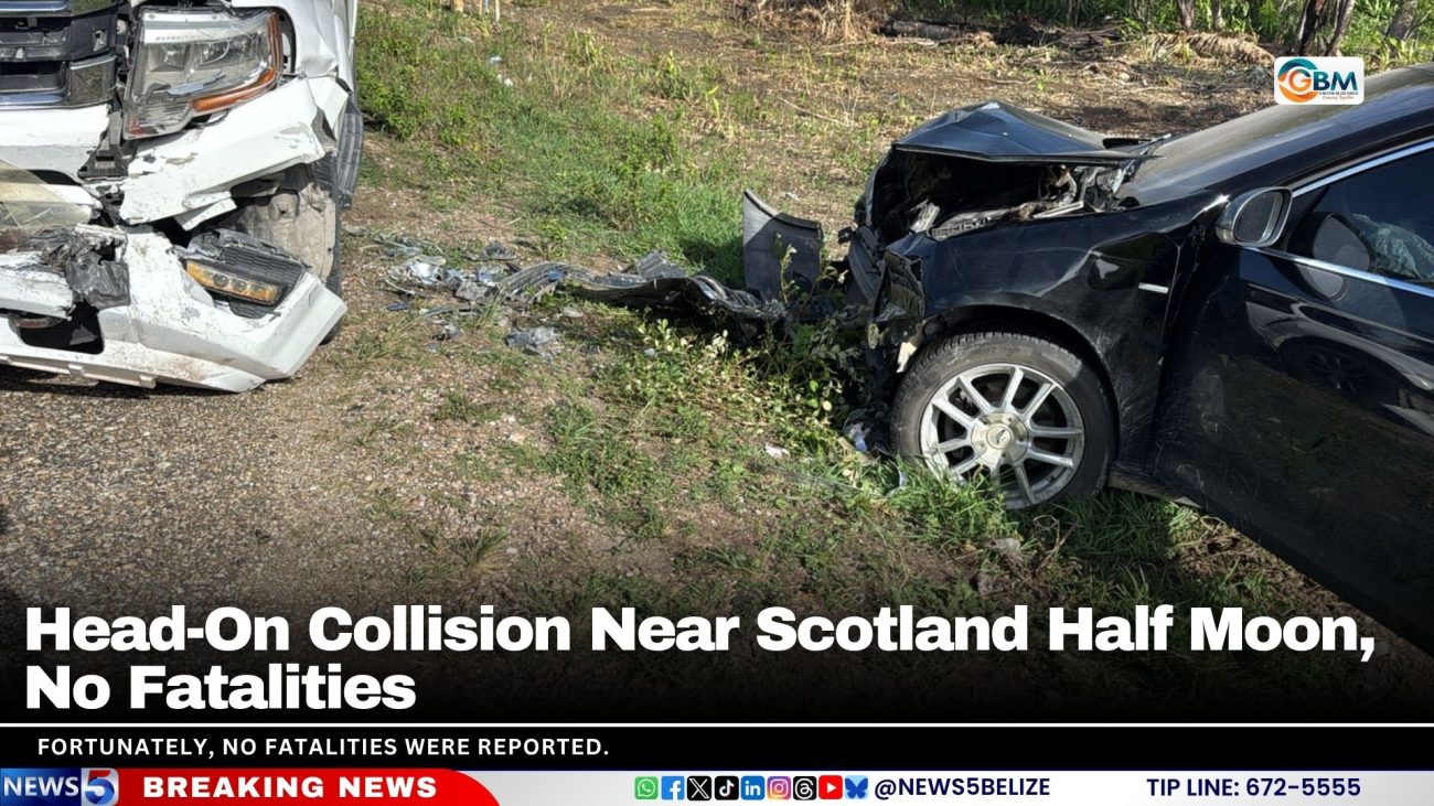 Head-On Collision Near Scotland Half Moon, No Fatalities