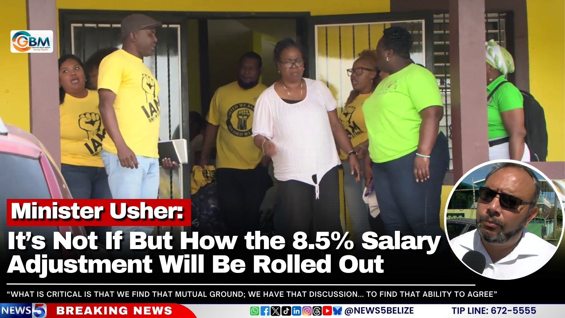 Minister Usher: It’s Not If But How the 8.5% Salary Adjustment Will Be Rolled Out
