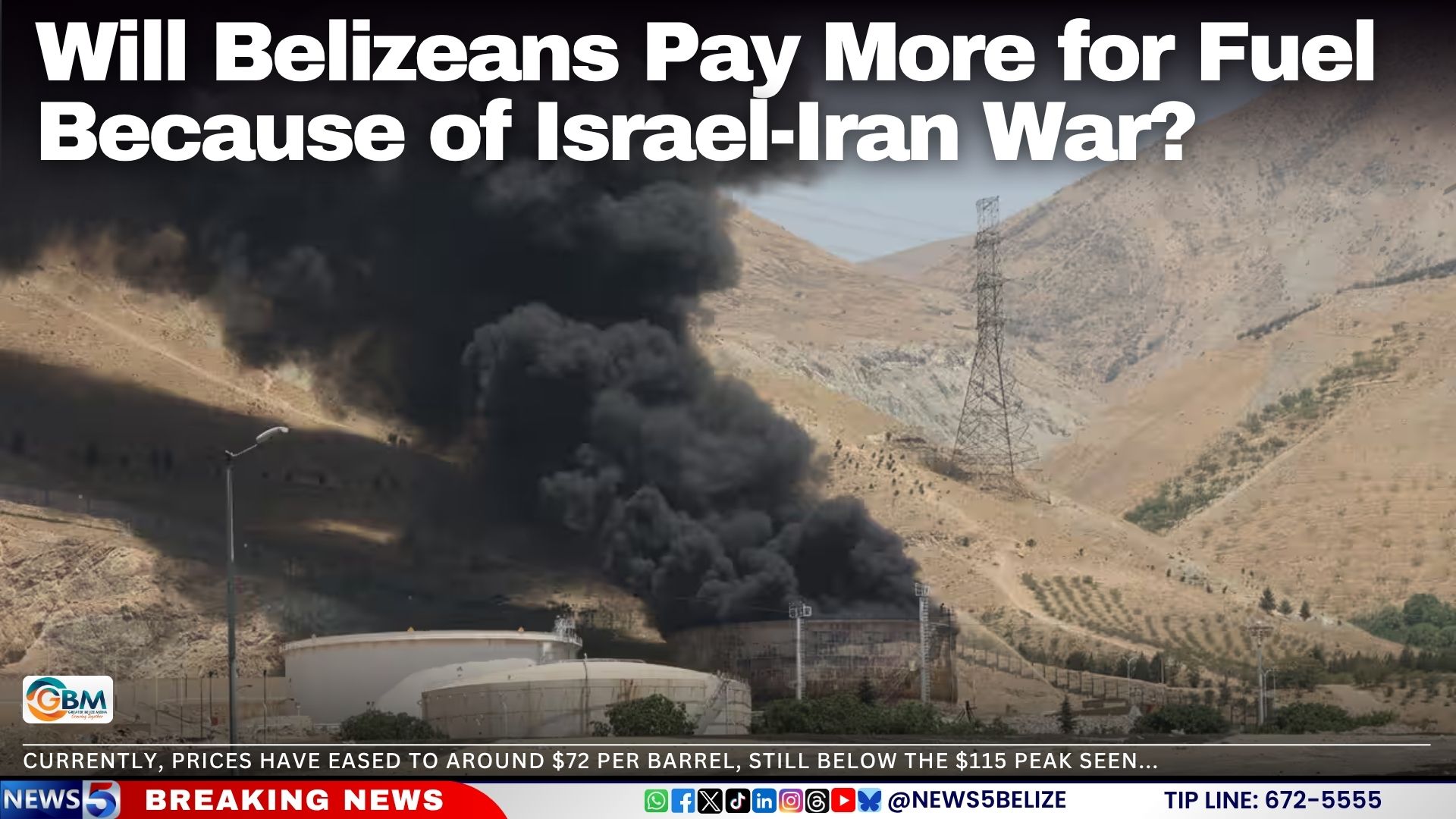 Will Belizeans Pay More for Fuel Because of Israel-Iran War?