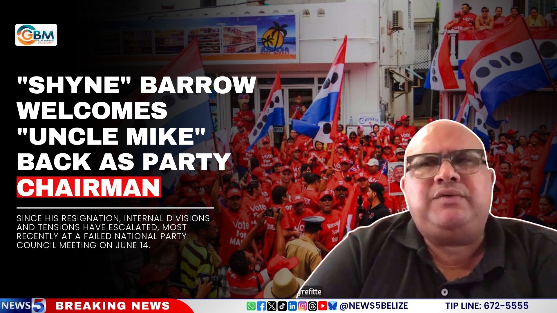 "Shyne" Barrow Welcomes "Uncle Mike" Back as Party Chairman