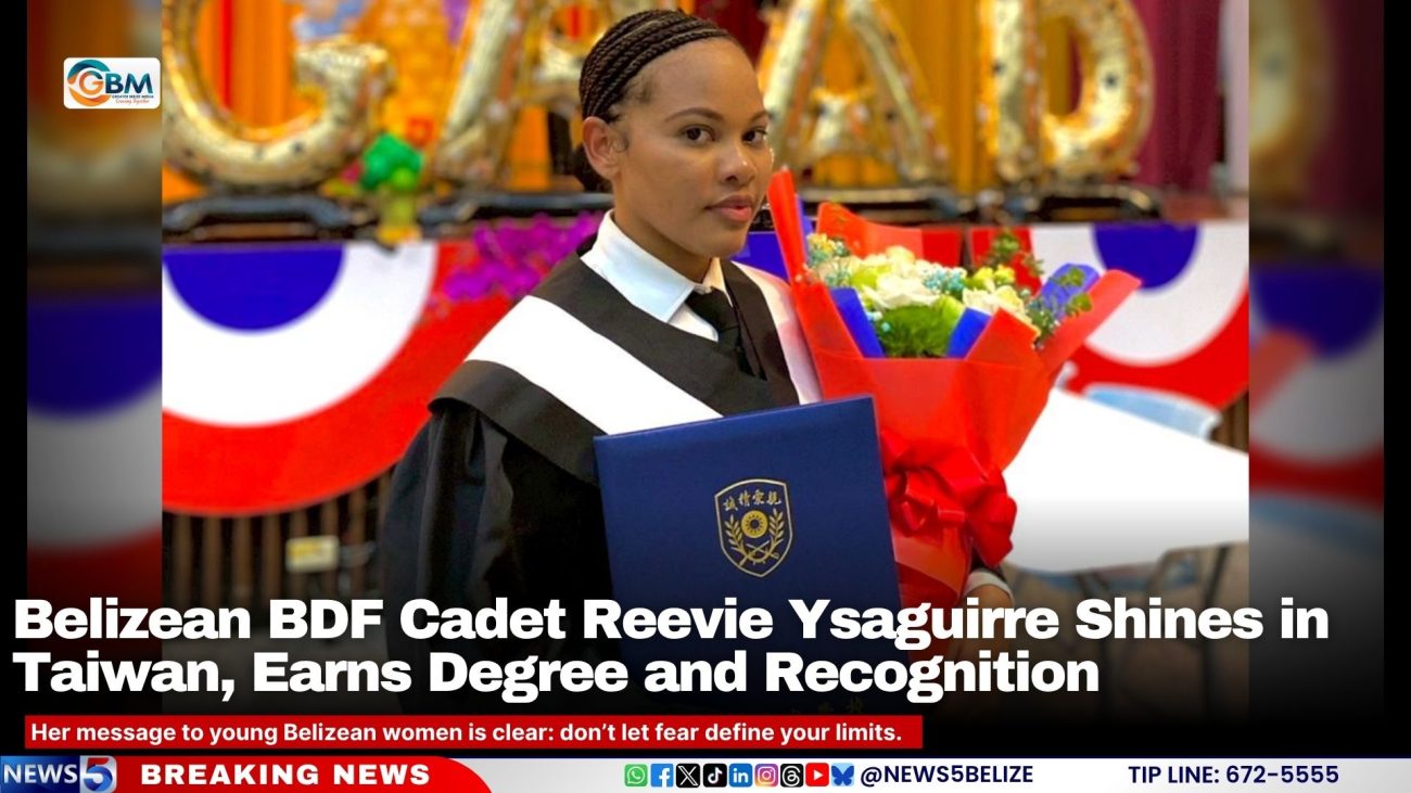 Belizean BDF Cadet Reevie Ysaguirre Shines in Taiwan, Earns Degree and Recognition