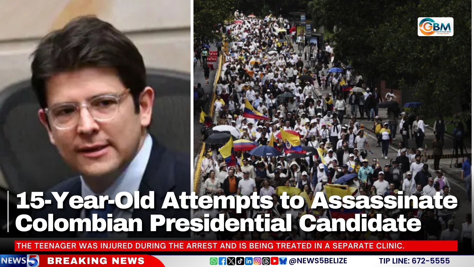 15-Year-Old Attempts to Assassinate Colombian Presidential Candidate