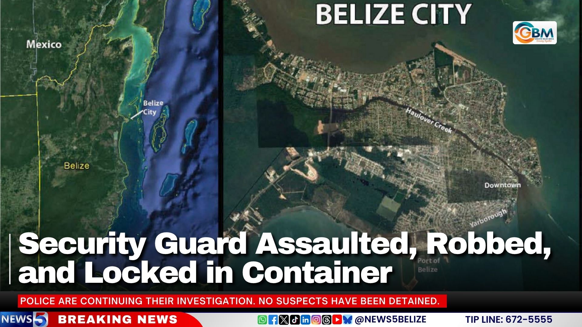 Security Guard Assaulted, Robbed, and Locked in Container