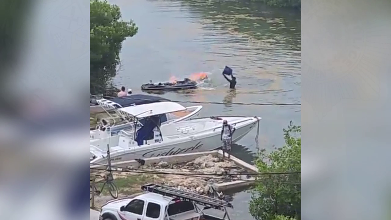 Explosión de moto acuática en Cayo Ambergris deja un herido leve