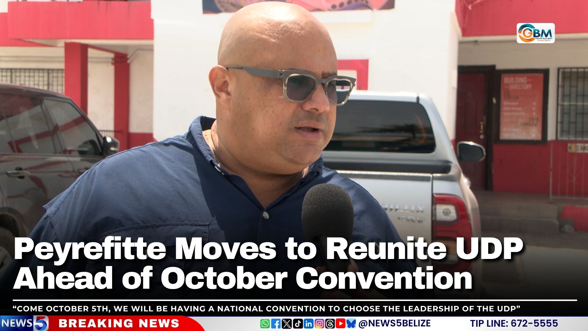 Peyrefitte Moves to Reunite UDP Ahead of October Convention