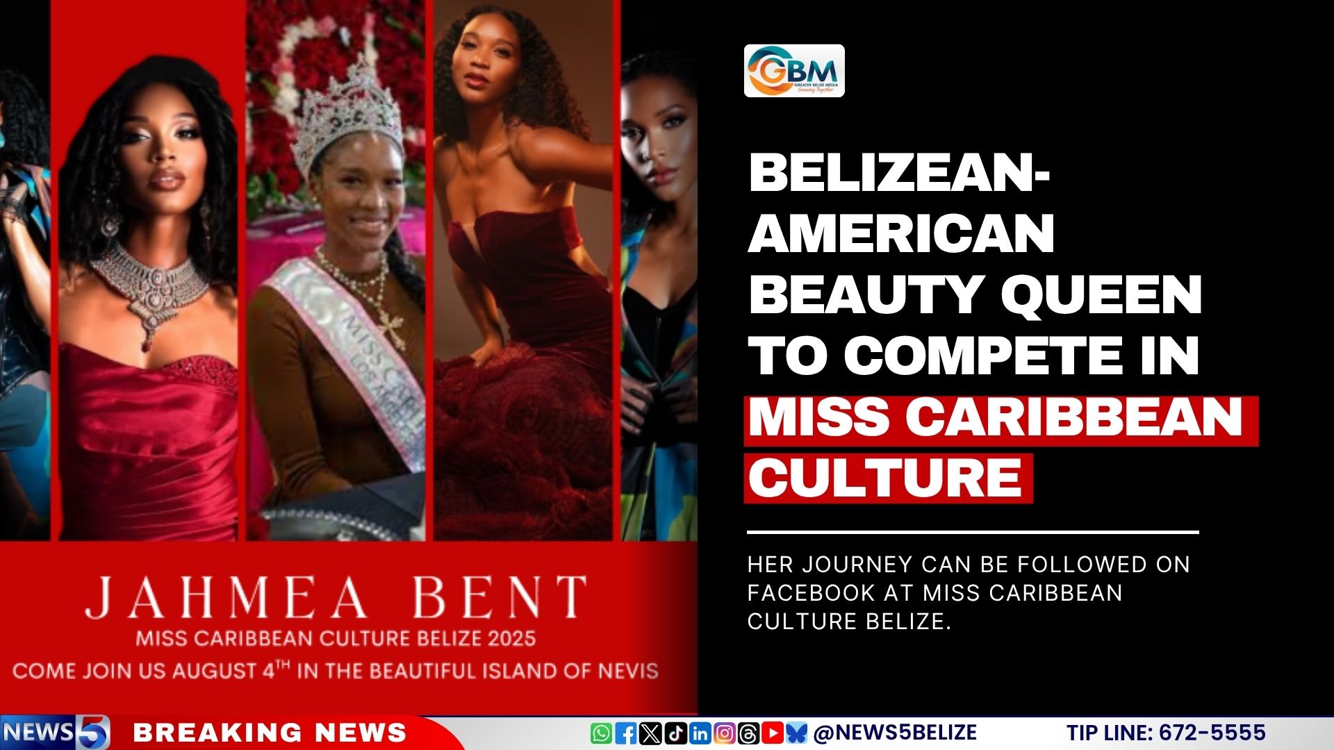 Belizean-American Beauty Queen to Compete in Miss Caribbean Culture