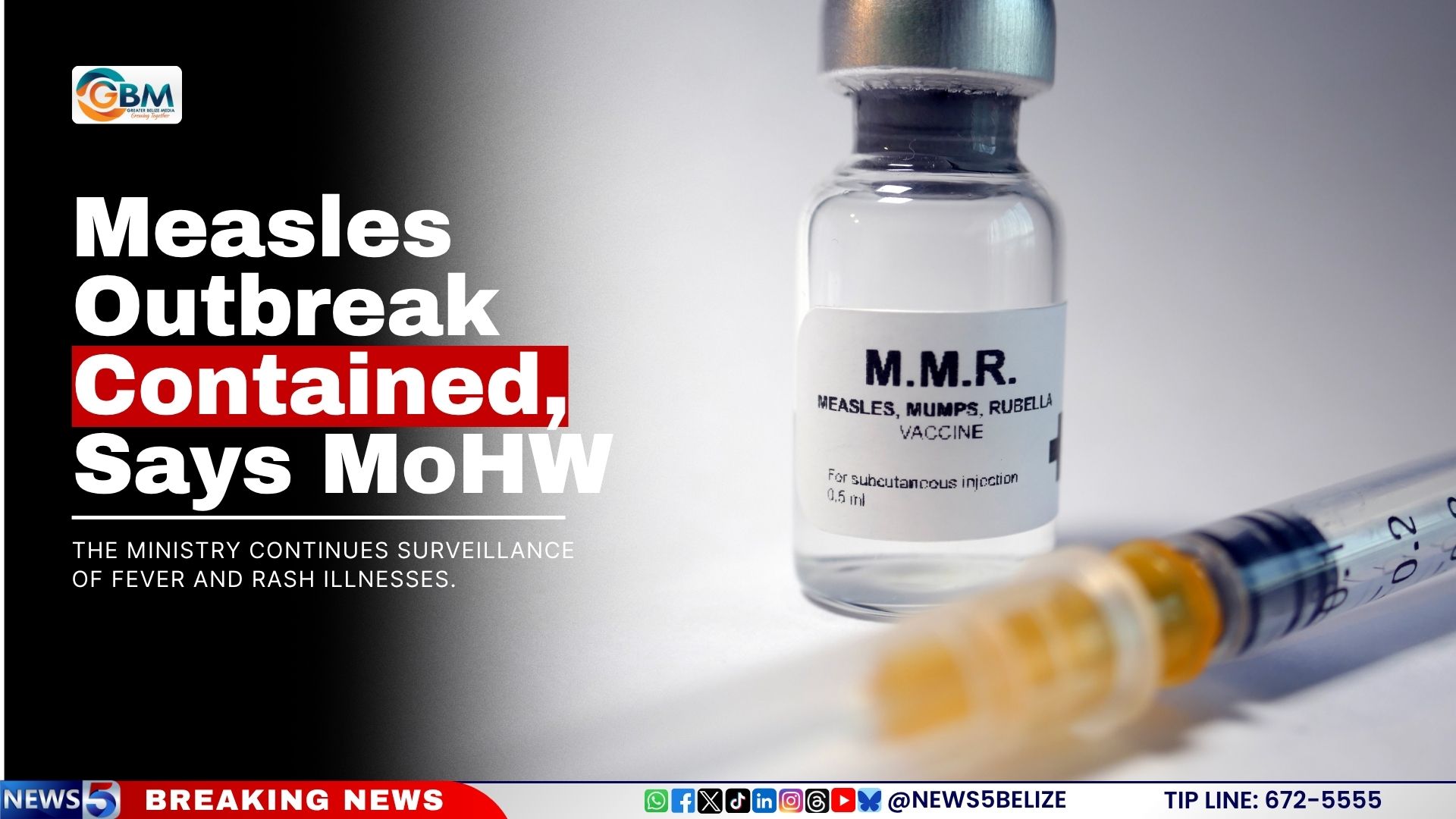 Measles Outbreak Contained, Says MoHW