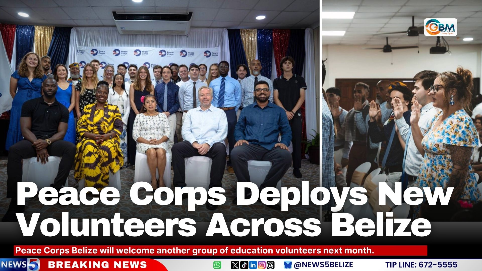 Peace Corps Deploys New Volunteers Across Belize
