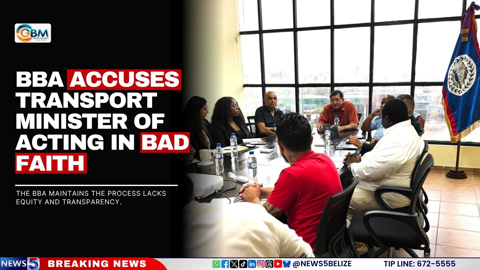 BBA Accuses Transport Minister of Acting in Bad Faith