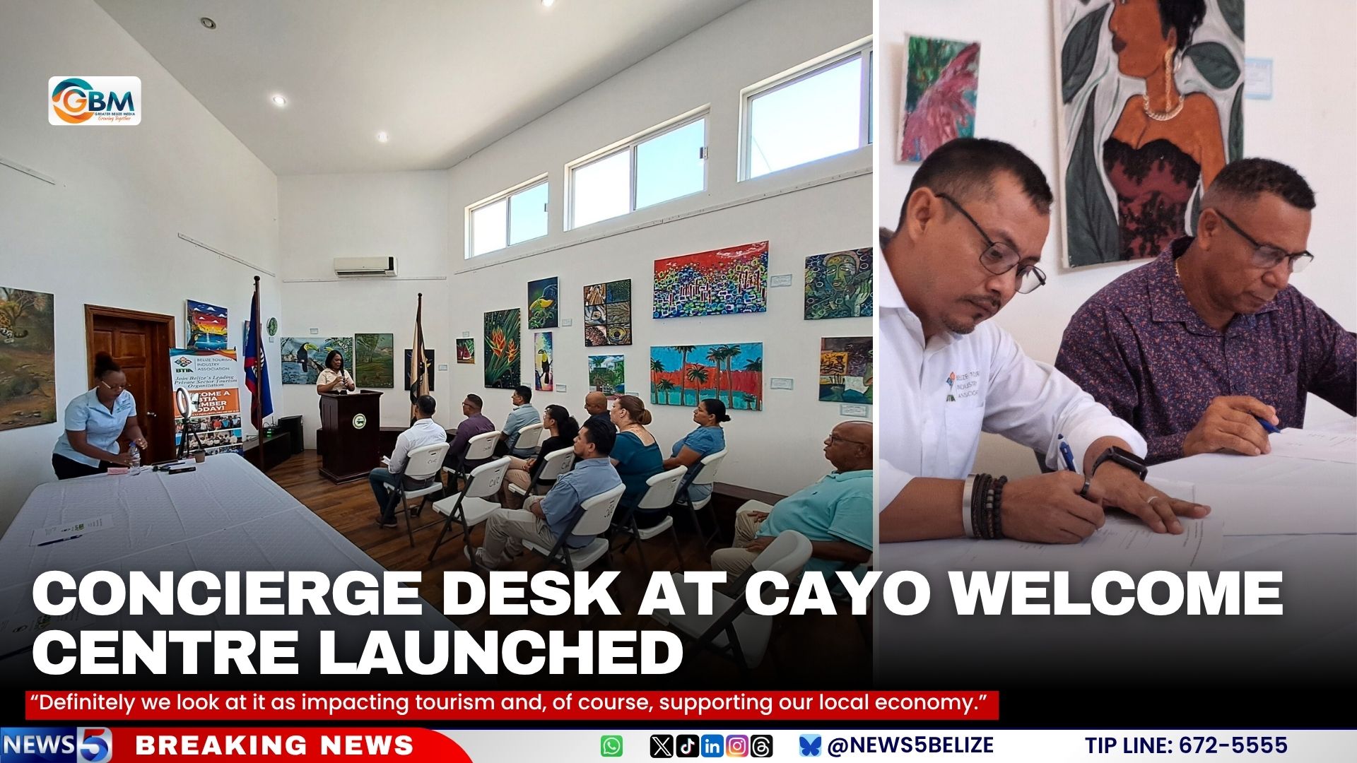Concierge Desk at Cayo Welcome Centre Launched