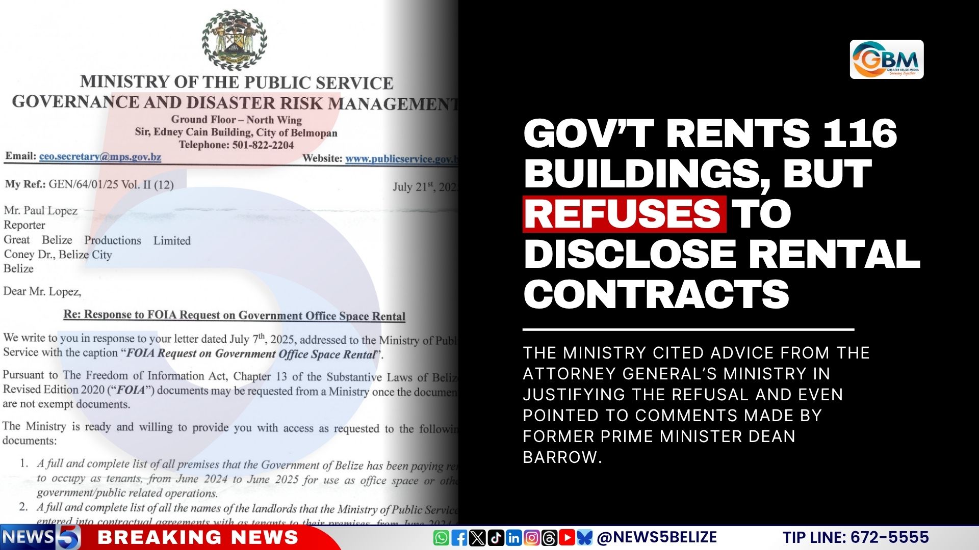 Gov’t Rents 116 Buildings, But Refuses to Disclose Rental Contracts