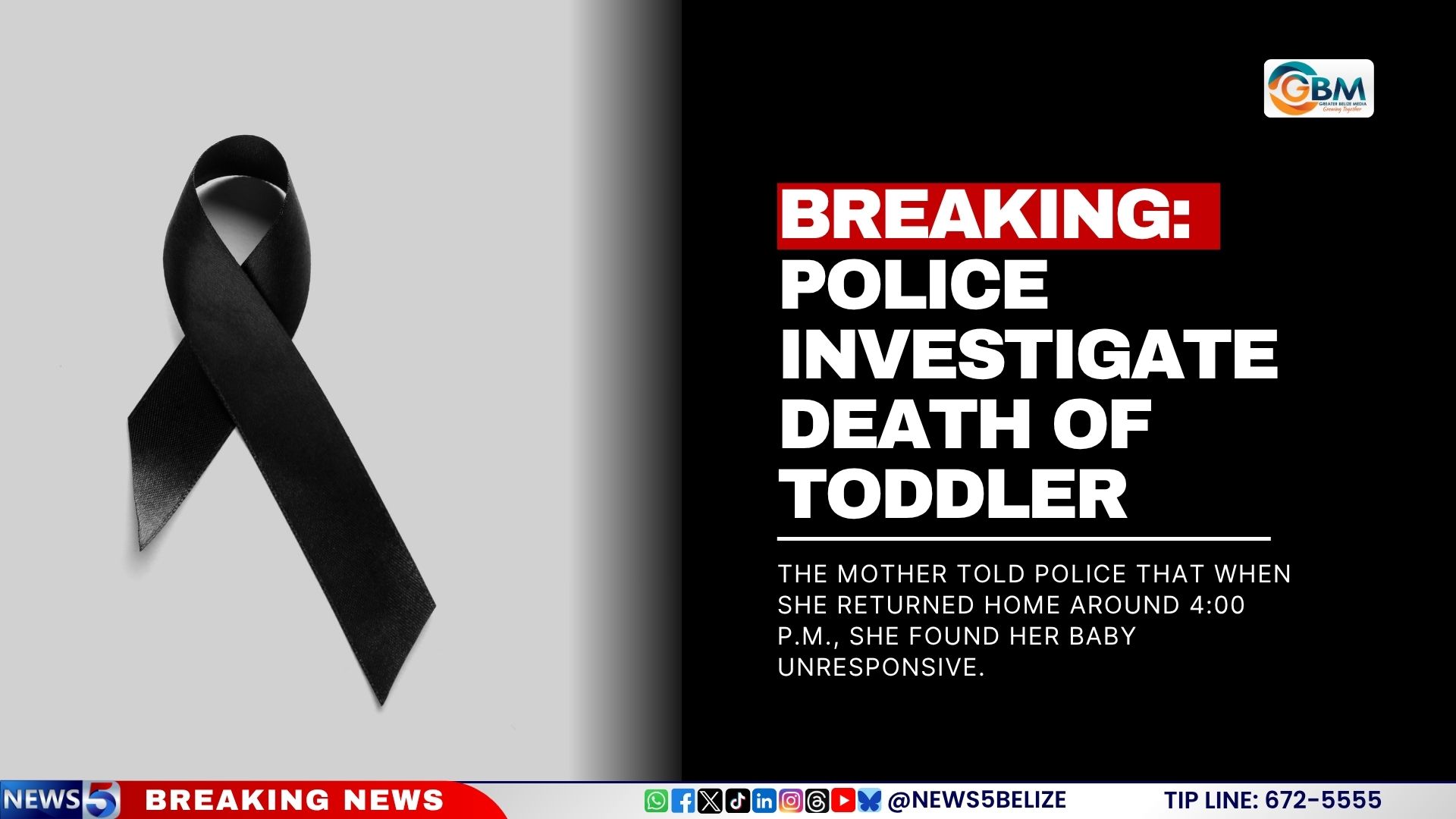 BREAKING: Police Investigate Death of Toddler