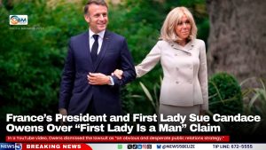 France’s President and First Lady Sue Candace Owens Over “First Lady Is a Man” Claim