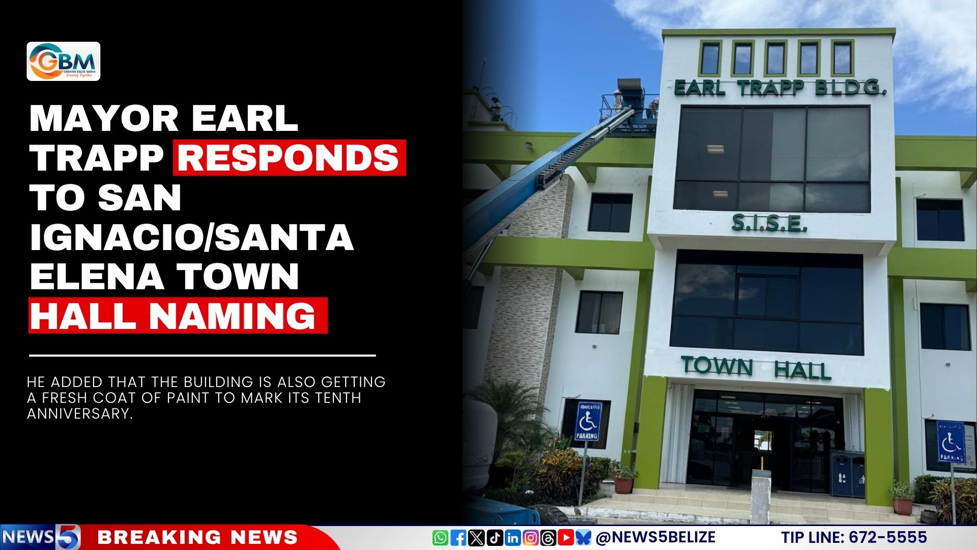 Mayor Earl Trapp Responds to San Ignacio/Santa Elena Town Hall Naming
