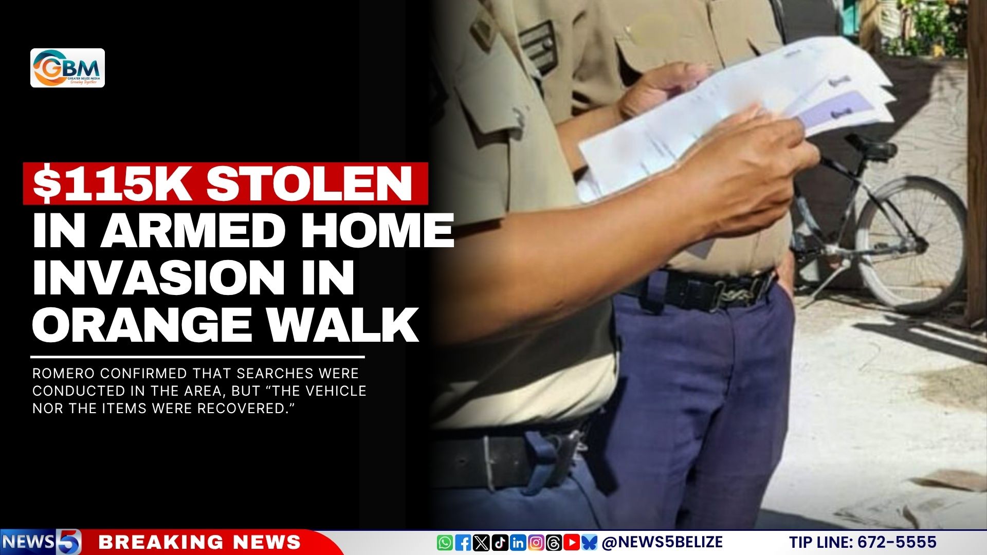 $115K Stolen in Armed Home Invasion in Orange Walk
