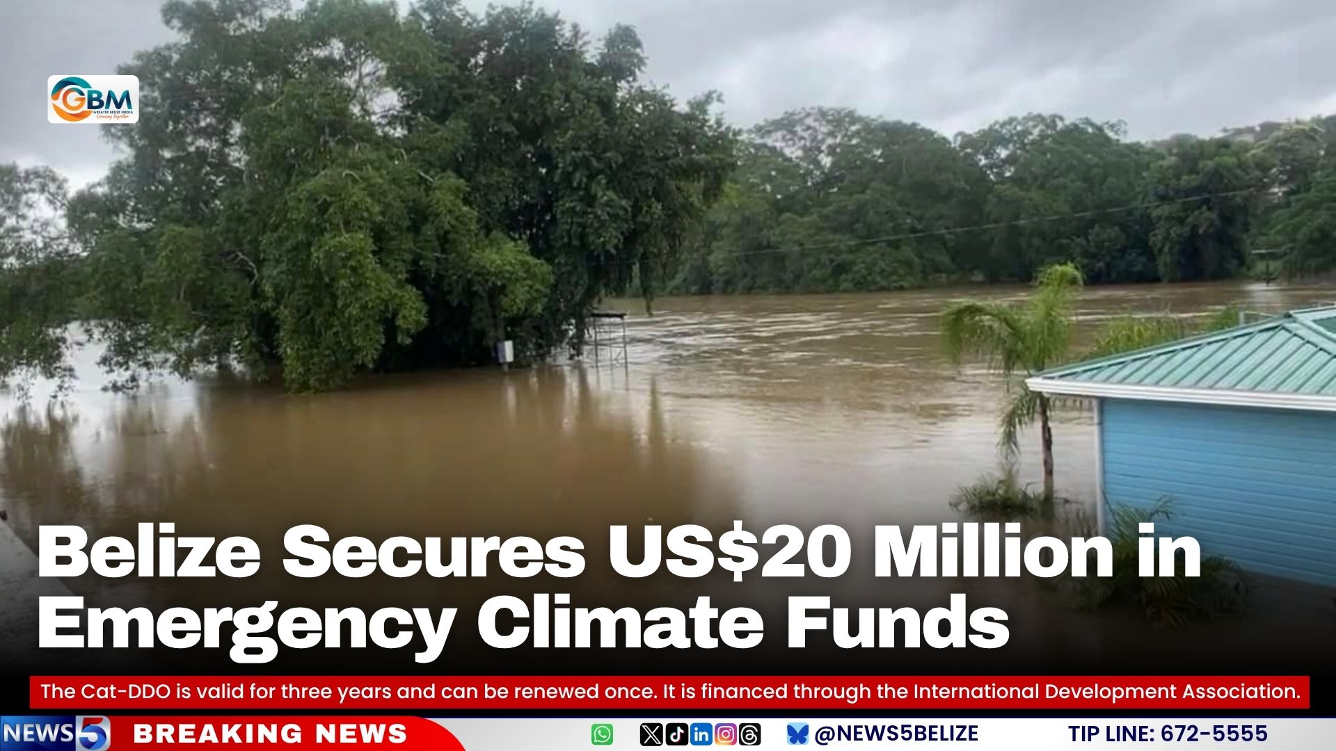 Belize Secures US$20 Million in Emergency Climate Funds