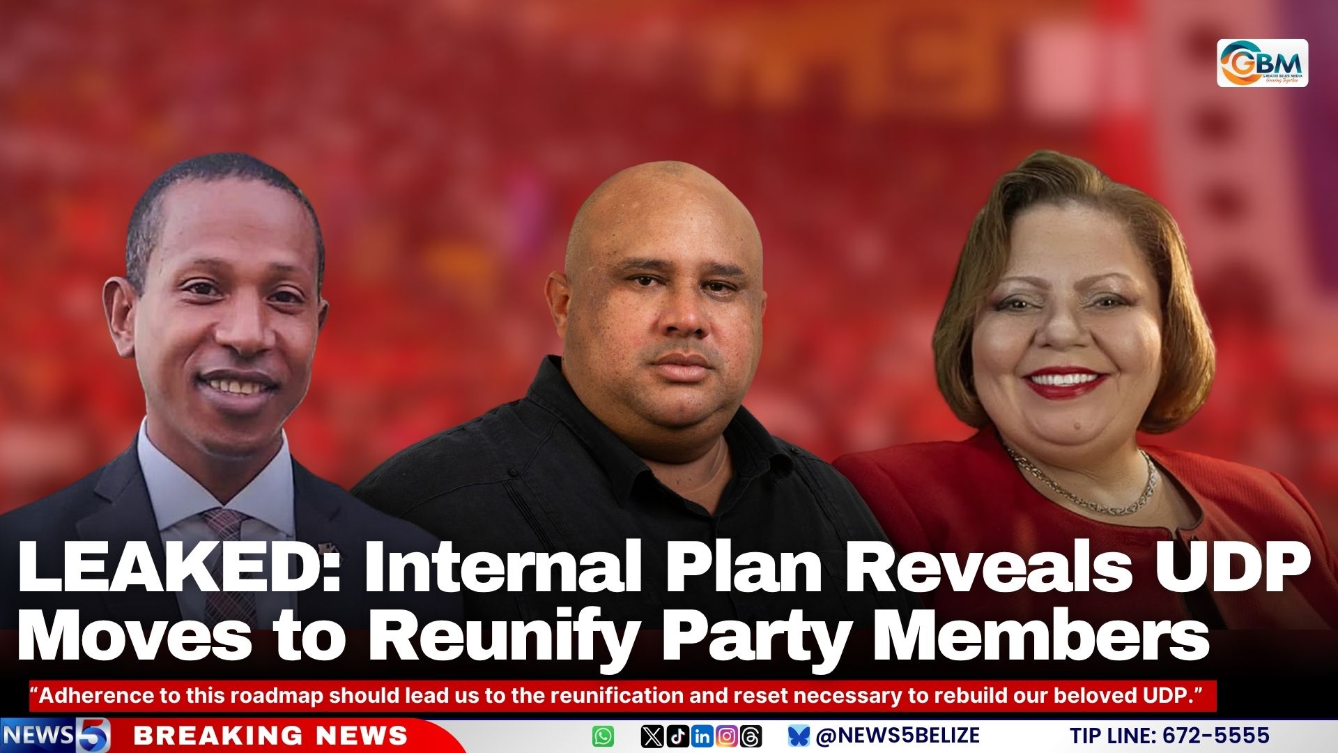 LEAKED: Internal Plan Reveals UDP Moves to Reunify Party Members