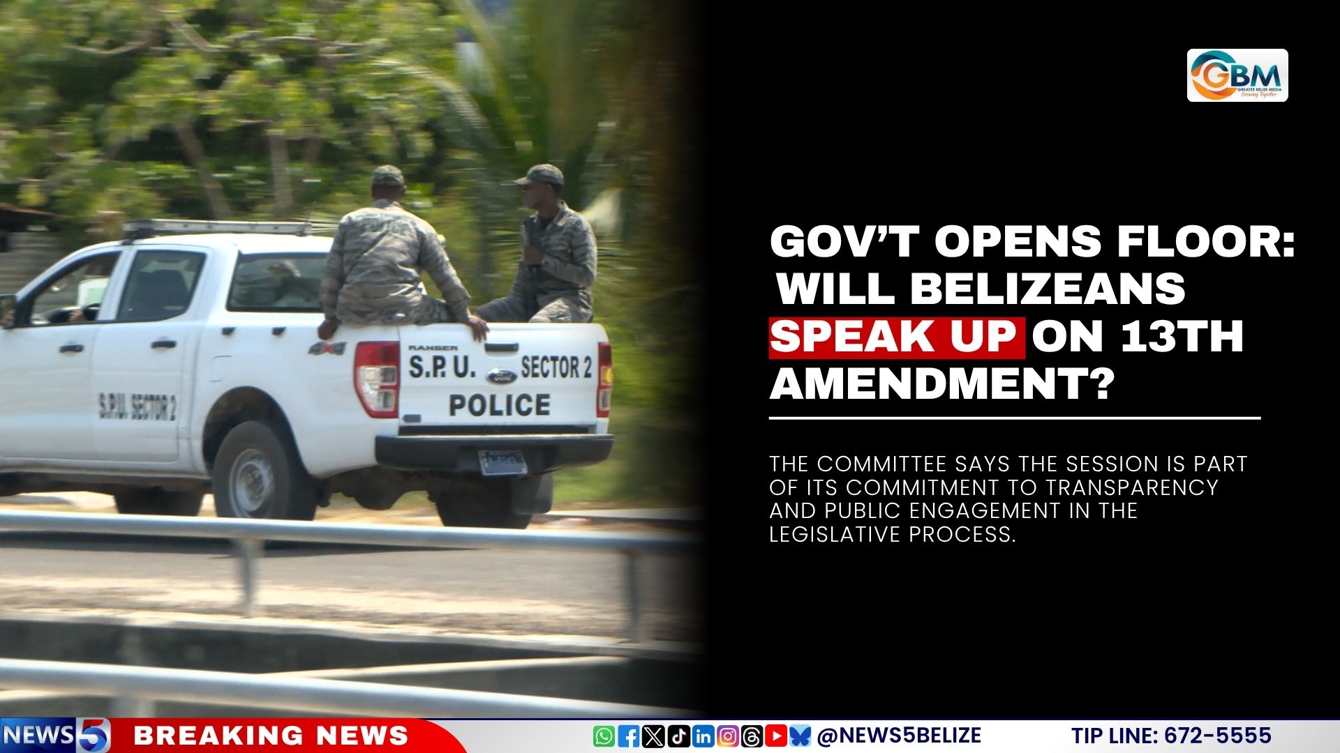 Gov’t Opens Floor to Belizeans: Will They Show Up for 13th Amendment Talks?