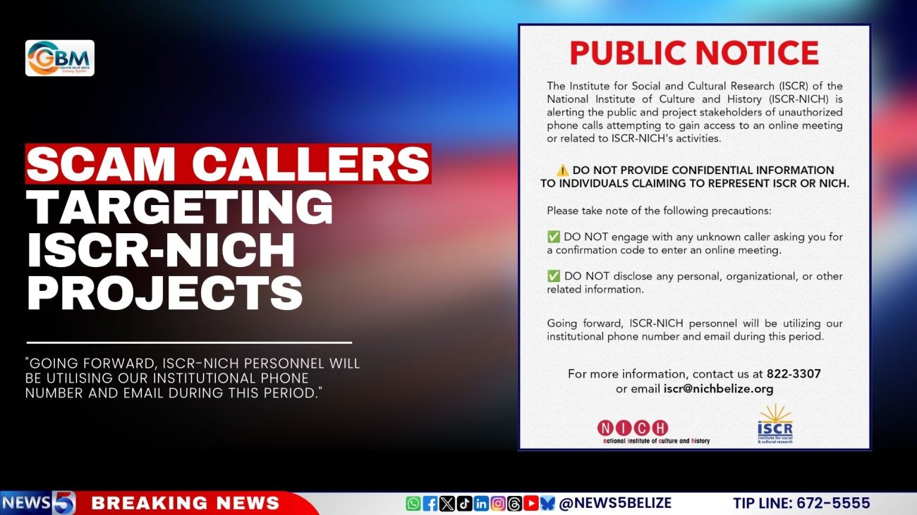 Scam Callers Targeting ISCR-NICH Projects