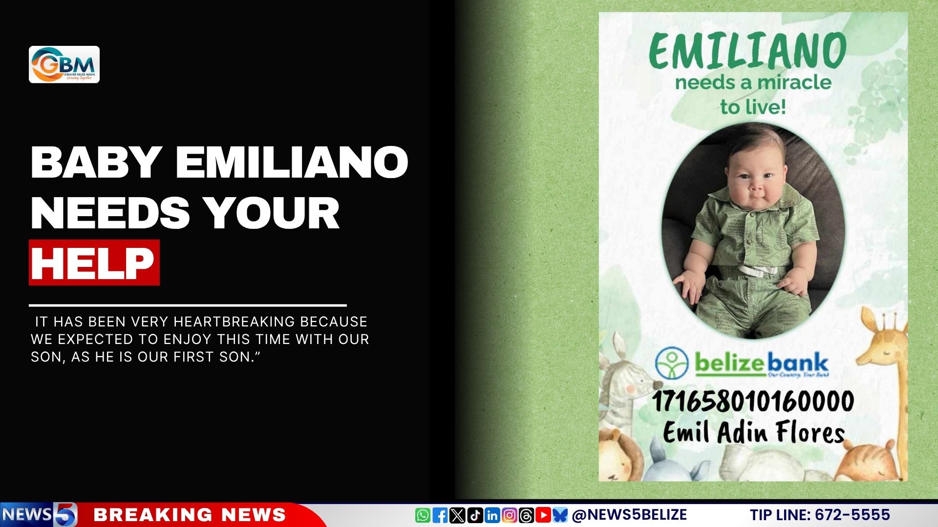 Baby Emiliano Needs Your Help