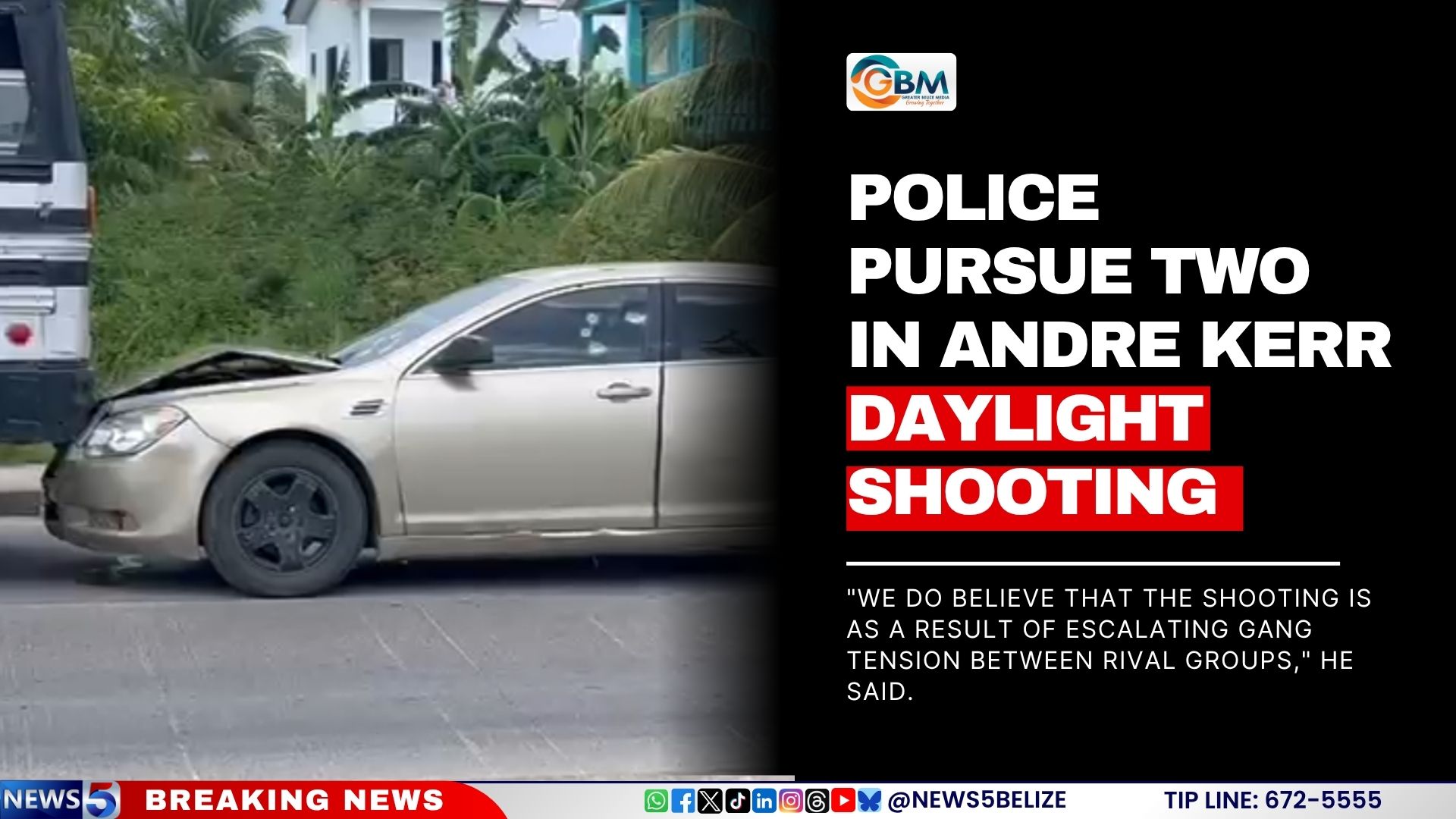 Police Pursue Two in Andre Kerr Daylight Shooting