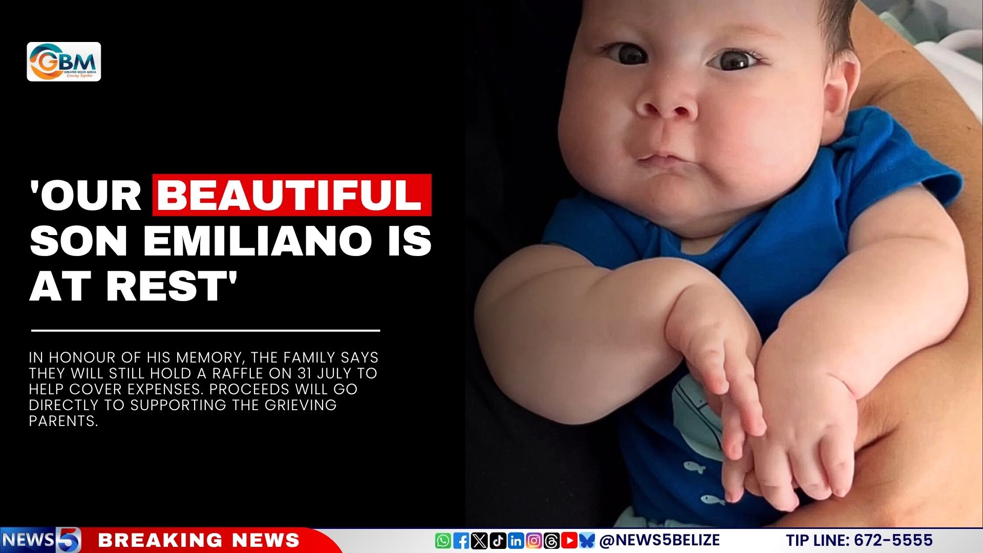 ‘Our Beautiful Son Emiliano is at Rest’