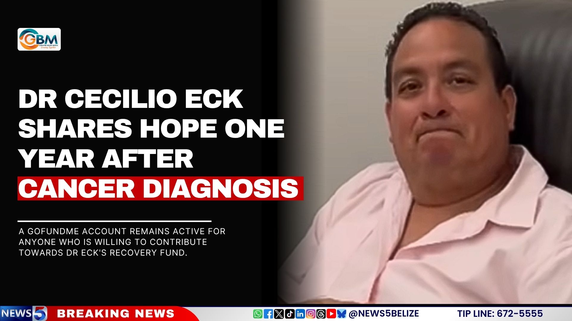Dr Cecilio Eck Shares Hope One Year After Cancer Diagnosis