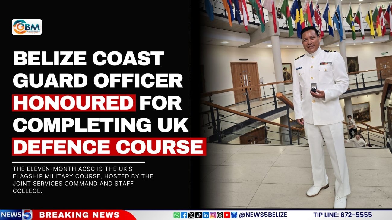 Belize Coast Guard Officer Honoured for Completing UK Defence Course