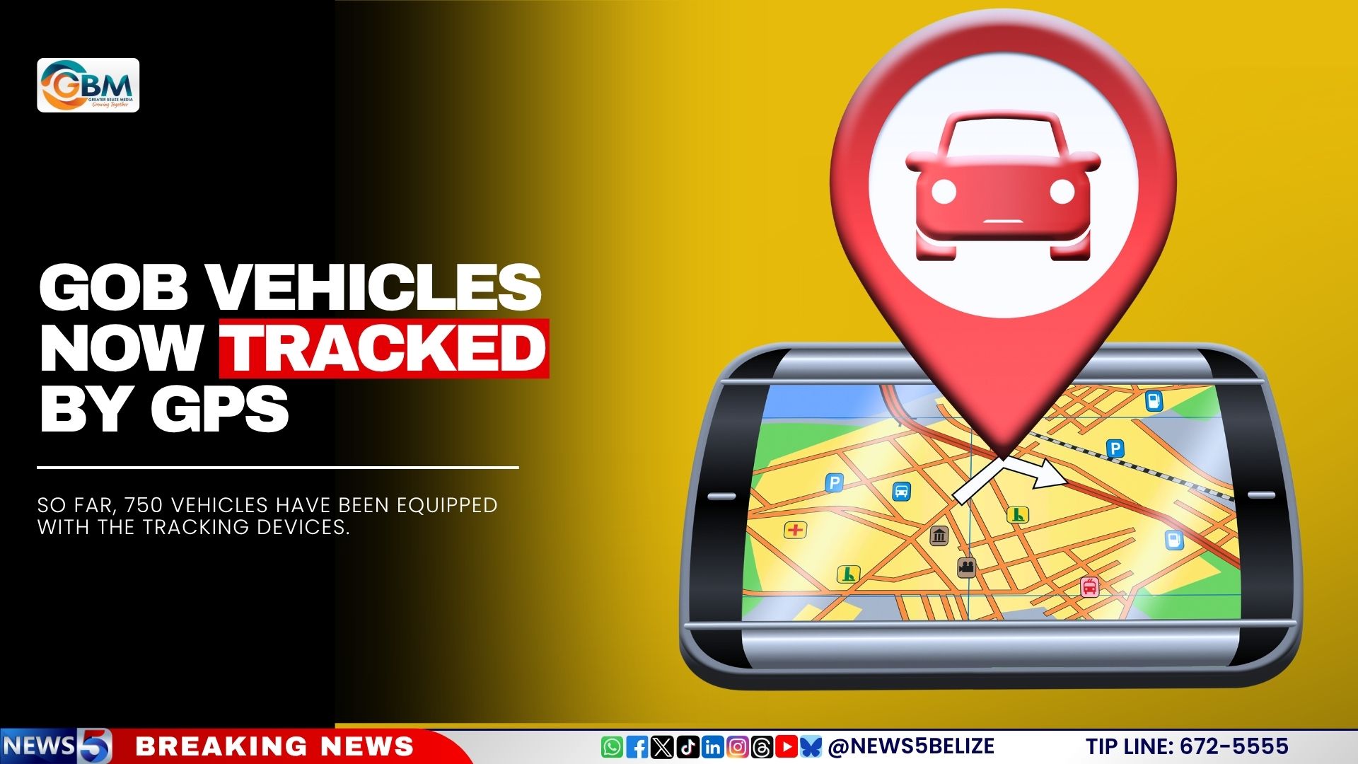 GOB Vehicles Now Tracked by GPS