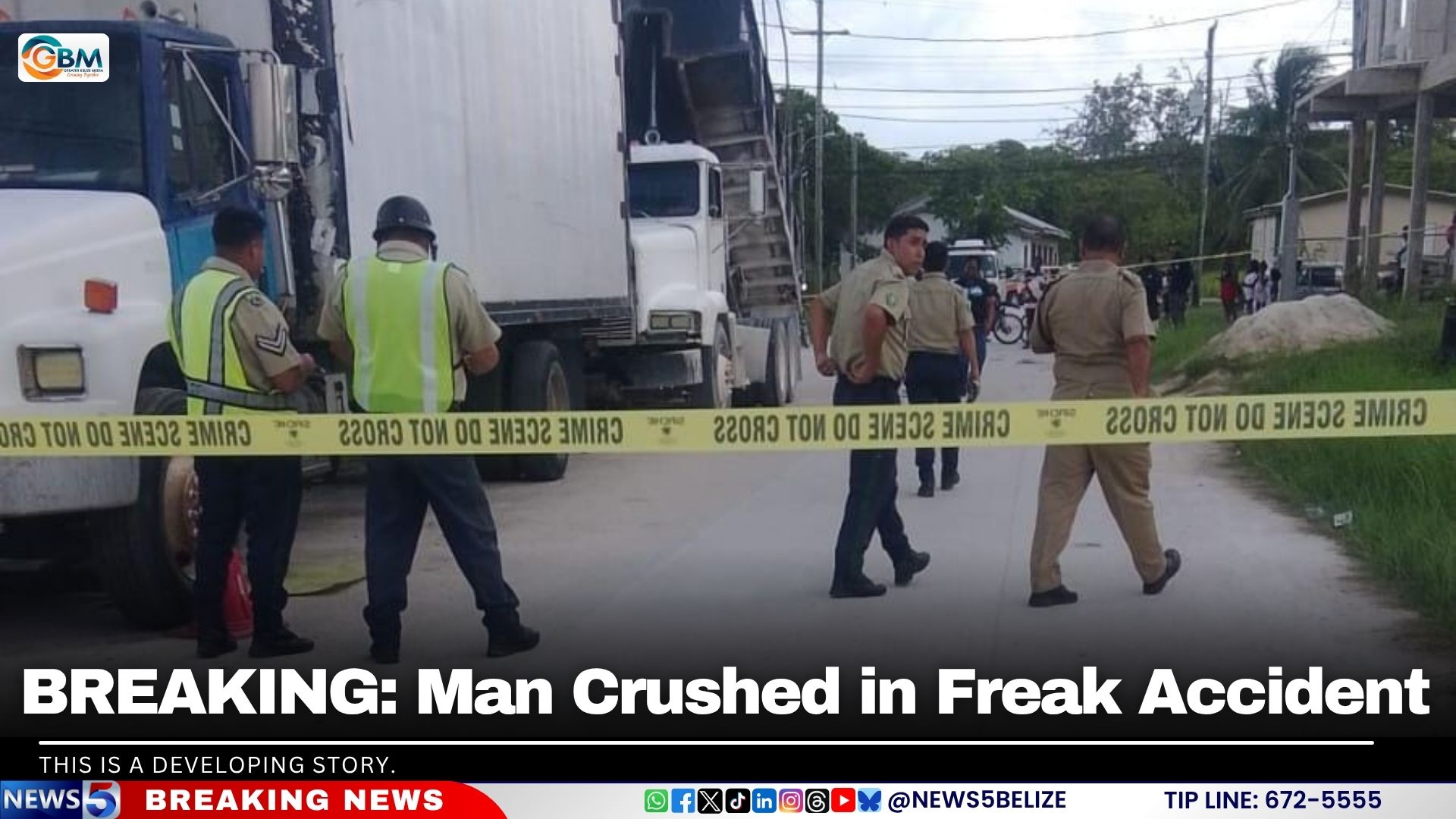 BREAKING: Man Crushed in Freak Accident